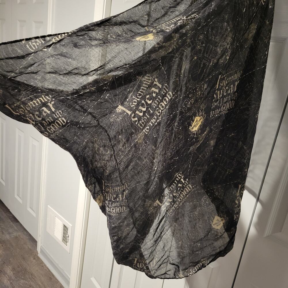 Harry Potter Sheer Geometric Circle Shawl Scarf Cover Up One Size Fits Most - Picture 4 of 5
